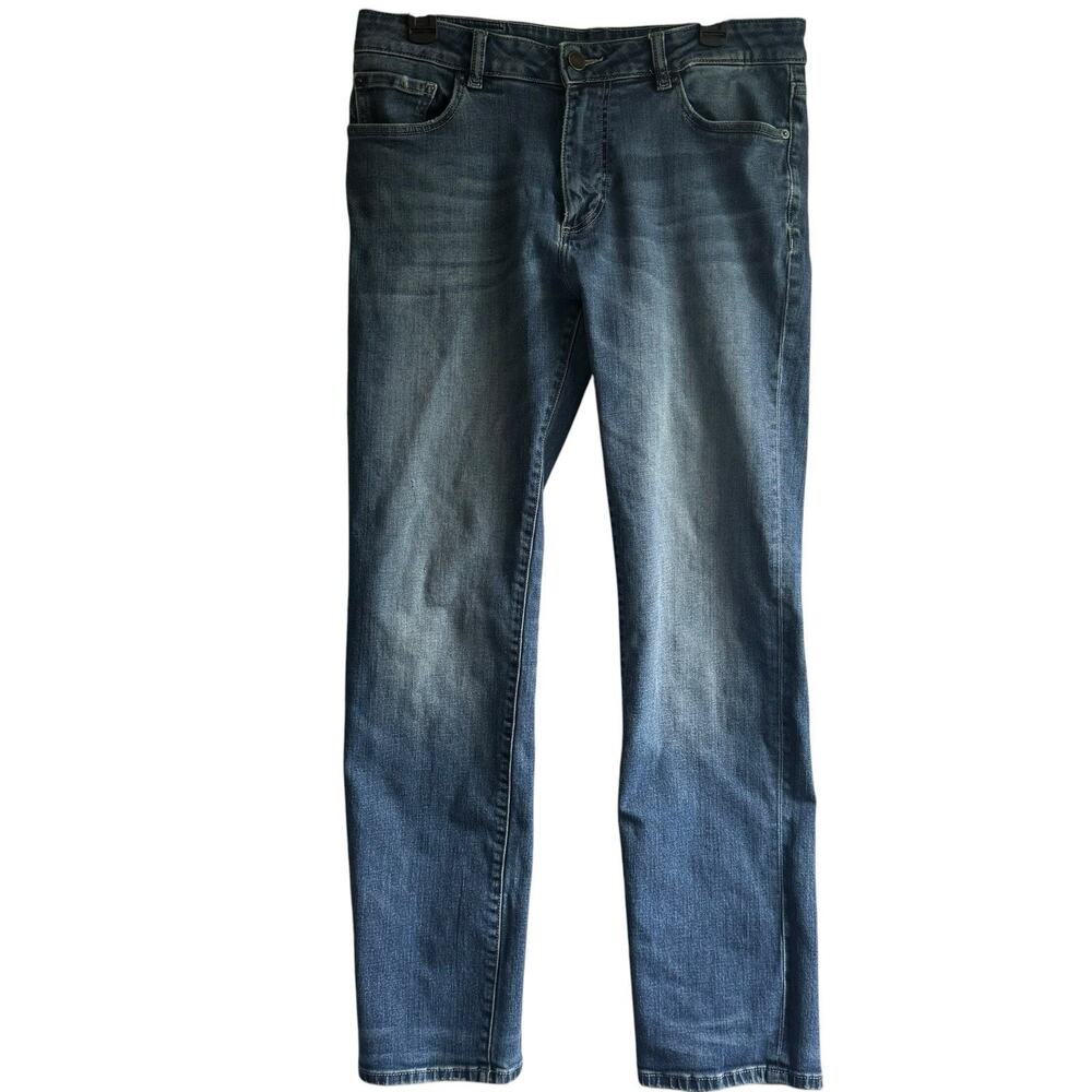 DL1961 Jeans Mens 33 x 32 Nick Slim Tower Straight Stretch Denim Blue Denim